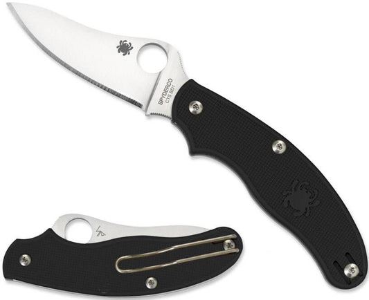  Spyderco UK Black FRN Drop Point Penknife