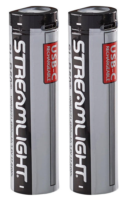 Streamlight SL-B50 USB-Rechargeable Lithium-Ion Battery 2 Pack