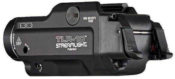  Streamlight TLR-10 FLEX Low-Profile Rail-Mounted Tactical Gun Light With Integrated Laser