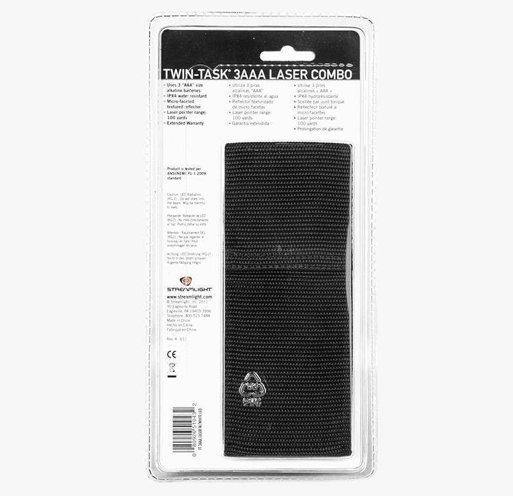  Streamlight Twin-Task 3AAA Tactical LED Flashlight With Laser