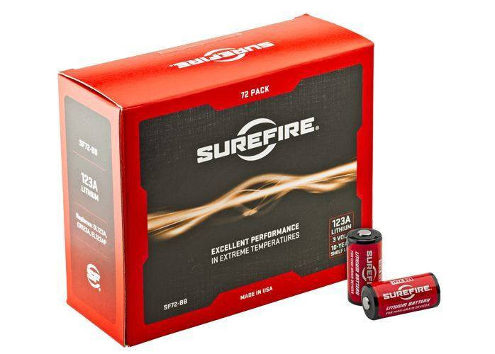  SureFire 123A Lithium Batteries - 72 Pack