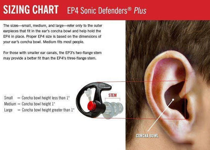  SureFire EarPro EP4 Sonic Defender Plus Earplugs