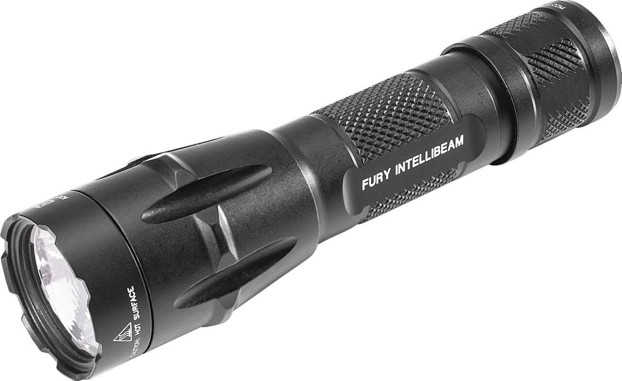  Surefire Fury W/ Intellibeam 1500 Lumen Dual Fuel Tactical LED Flashlight