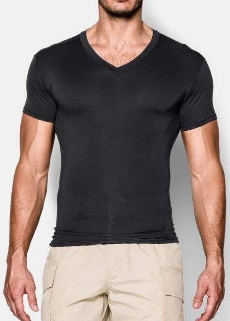  Under Armour Men's Tactical HeatGear Compression V-Neck T-Shirt