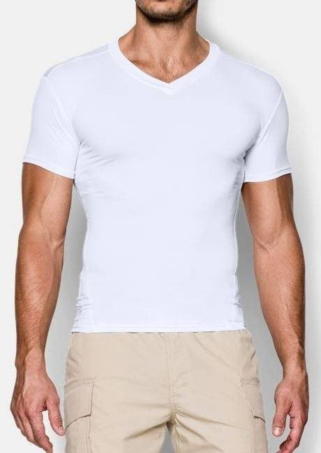  Under Armour Men's Tactical HeatGear Compression V-Neck T-Shirt