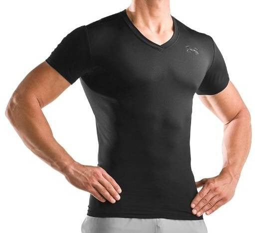  Under Armour Men's Tactical HeatGear Compression V-Neck T-Shirt