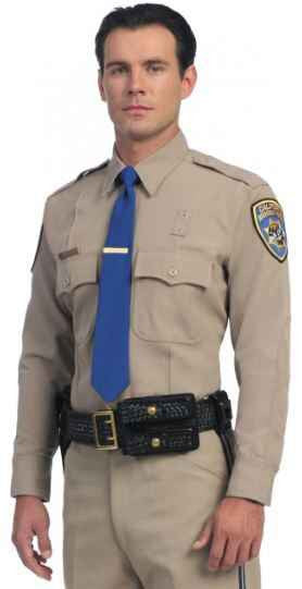  United Uniform Men's CHP Long Sleeve Banded Collar