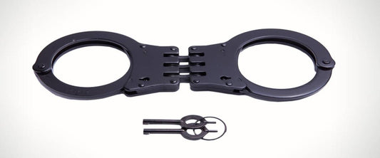  UZI Handcuff Hinged Double-Lock Black