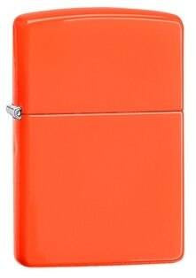  Zippo Windproof Neon Orange Lighter